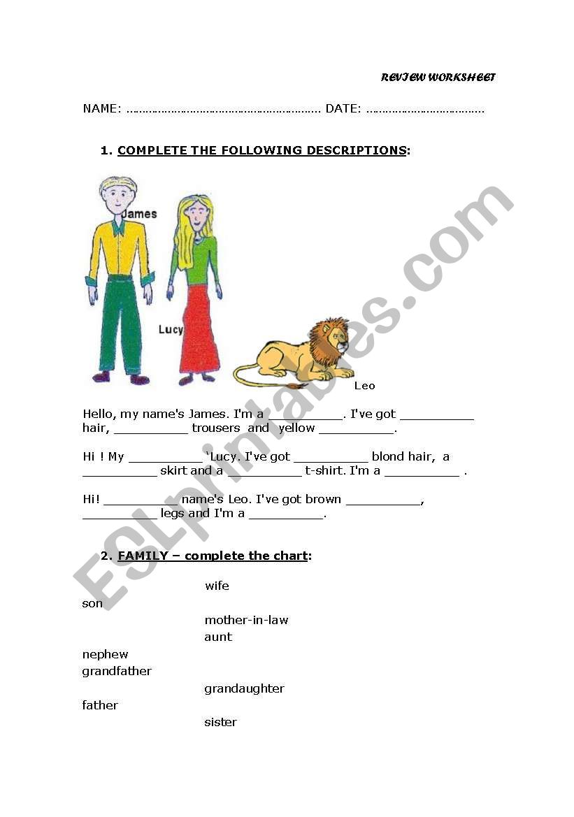 REVIEW_WORKSHEET worksheet