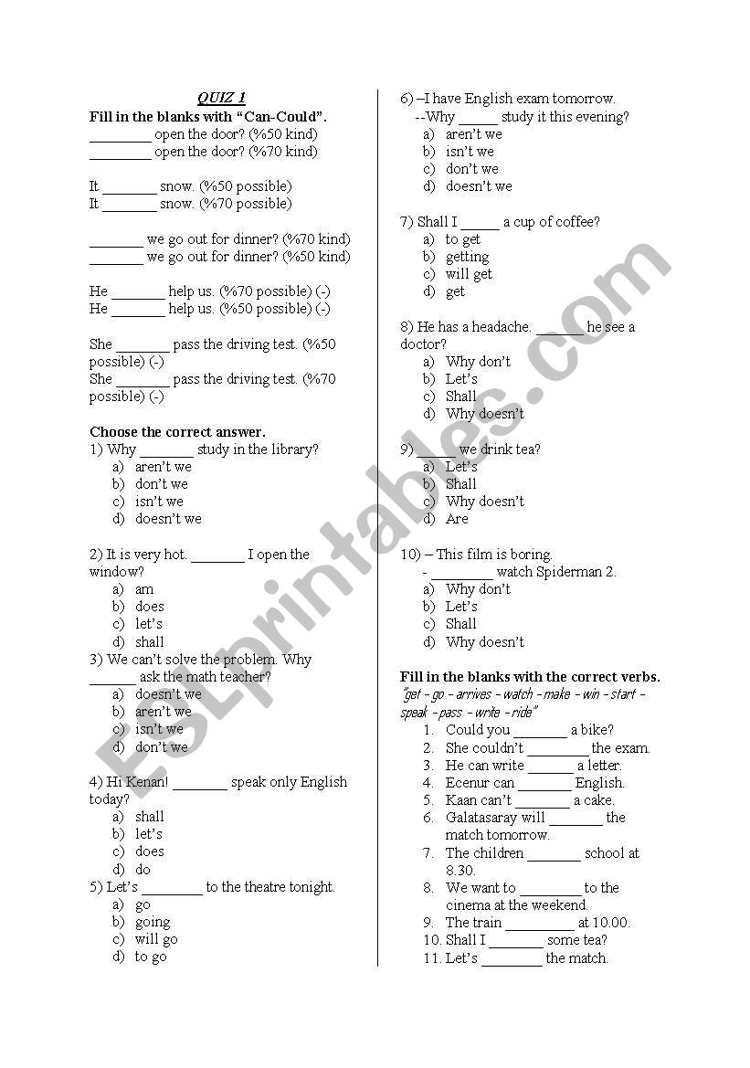 modals-making suggestions-vocabulary- prepositions