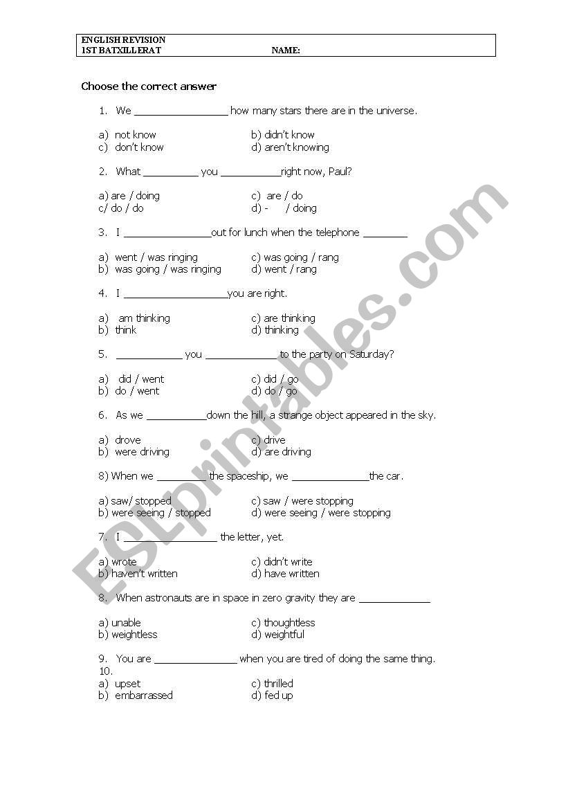 gerunds and infinitives worksheet