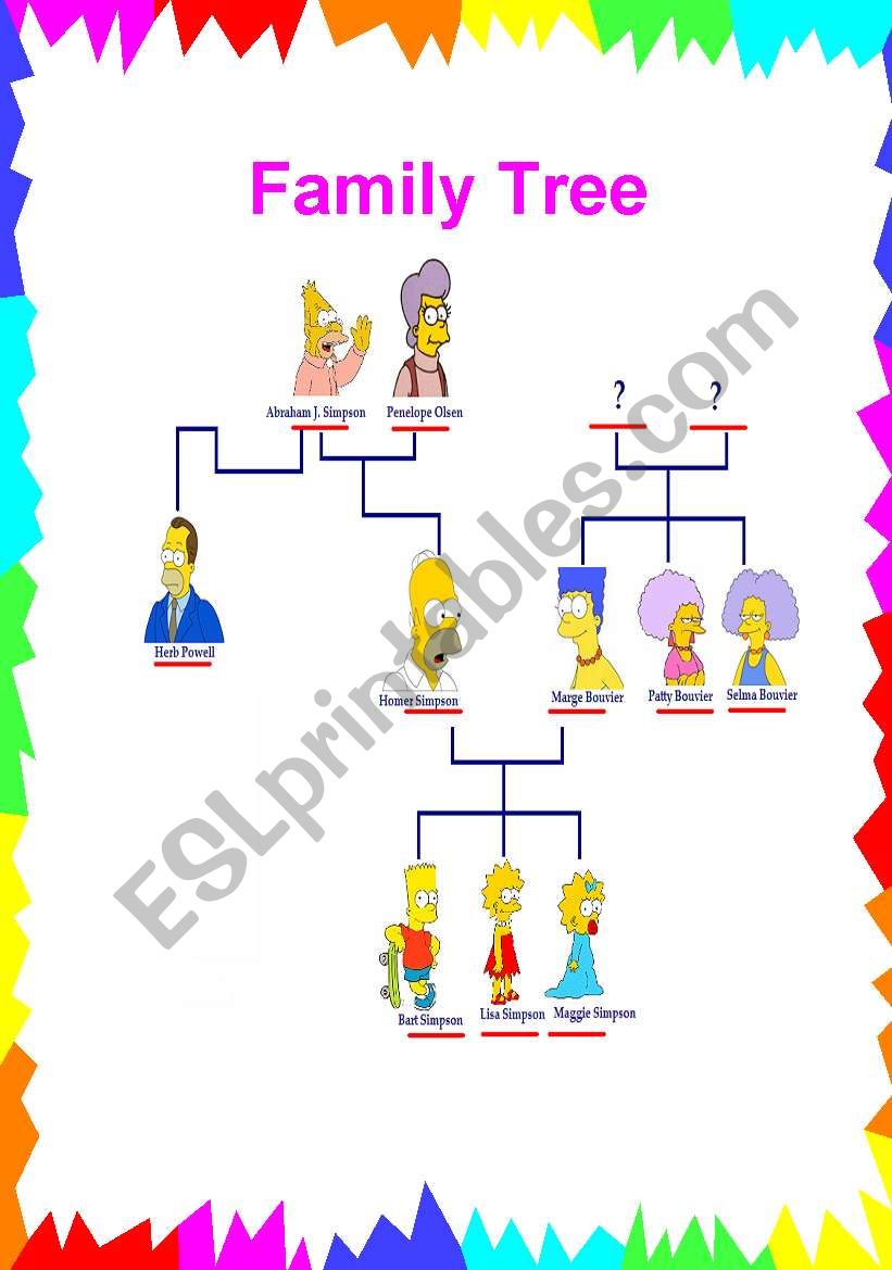 family worksheet