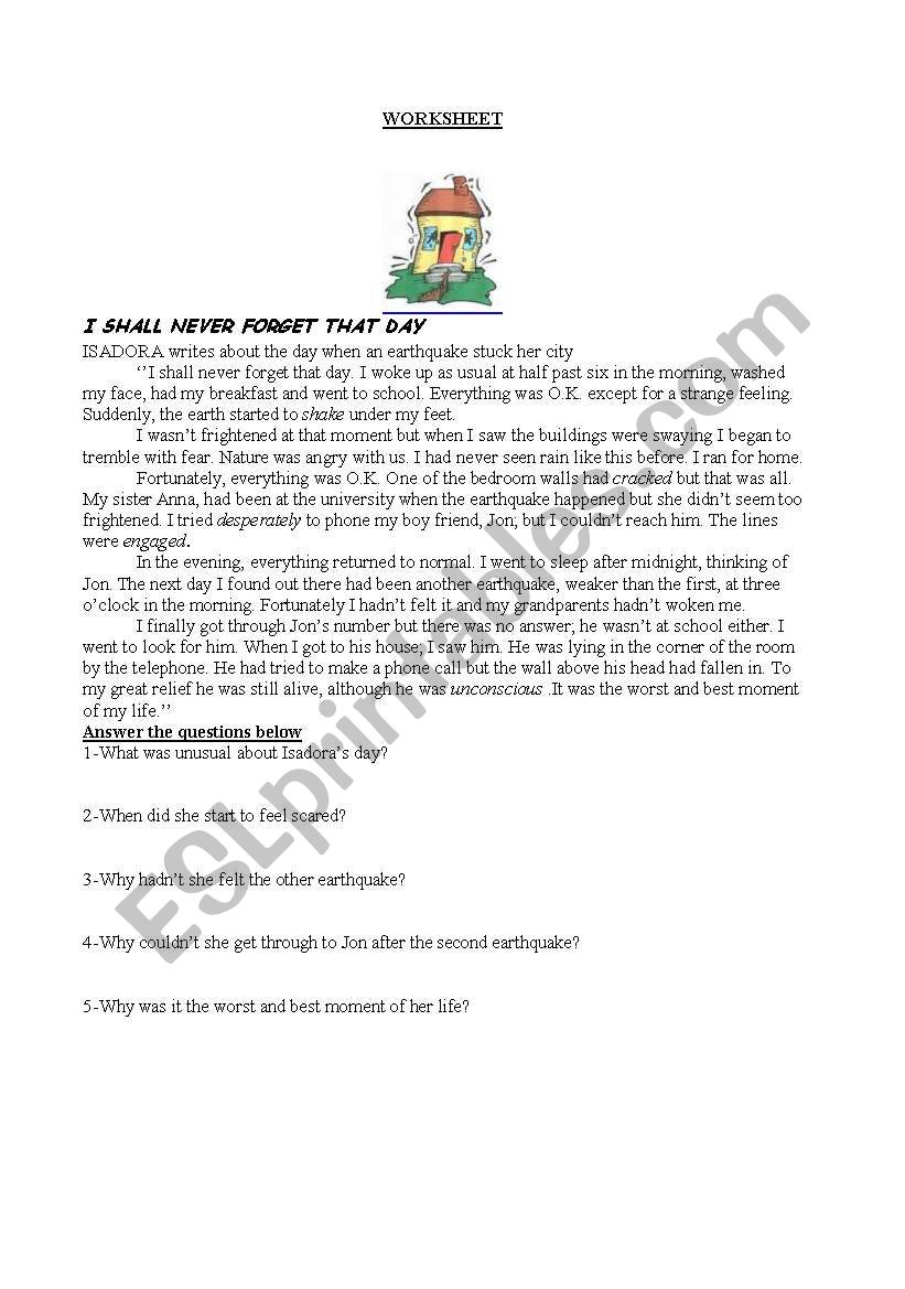 worksheet worksheet