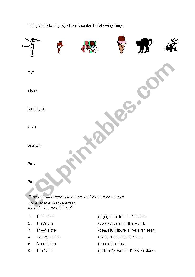 comparison exercises worksheet