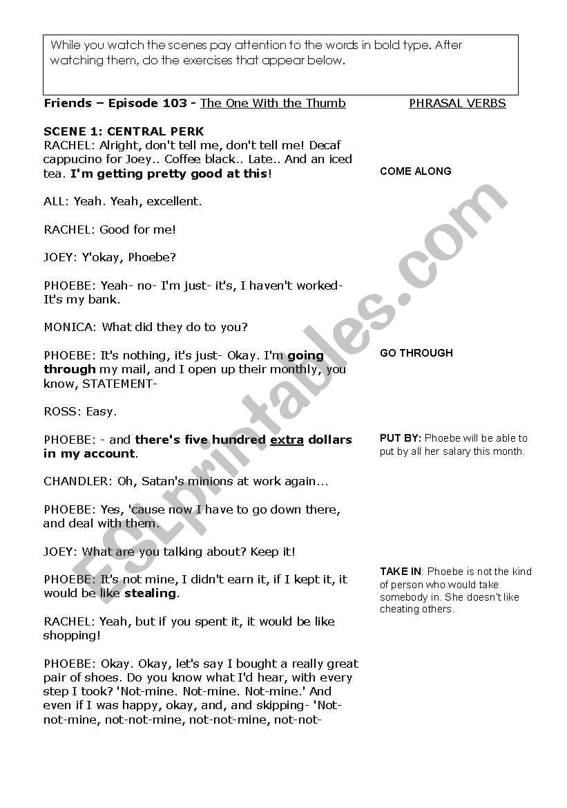 phrasal verbs worksheet