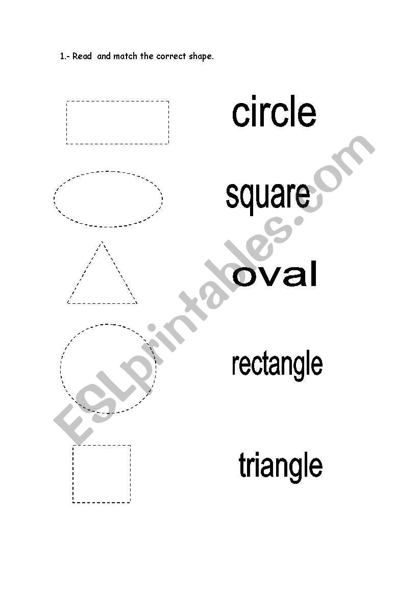 Read and match worksheet