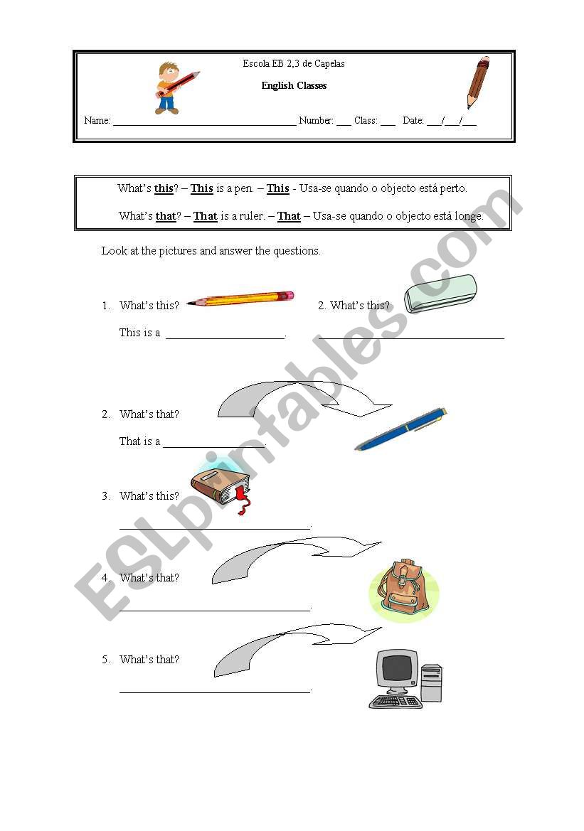 This or that? worksheet