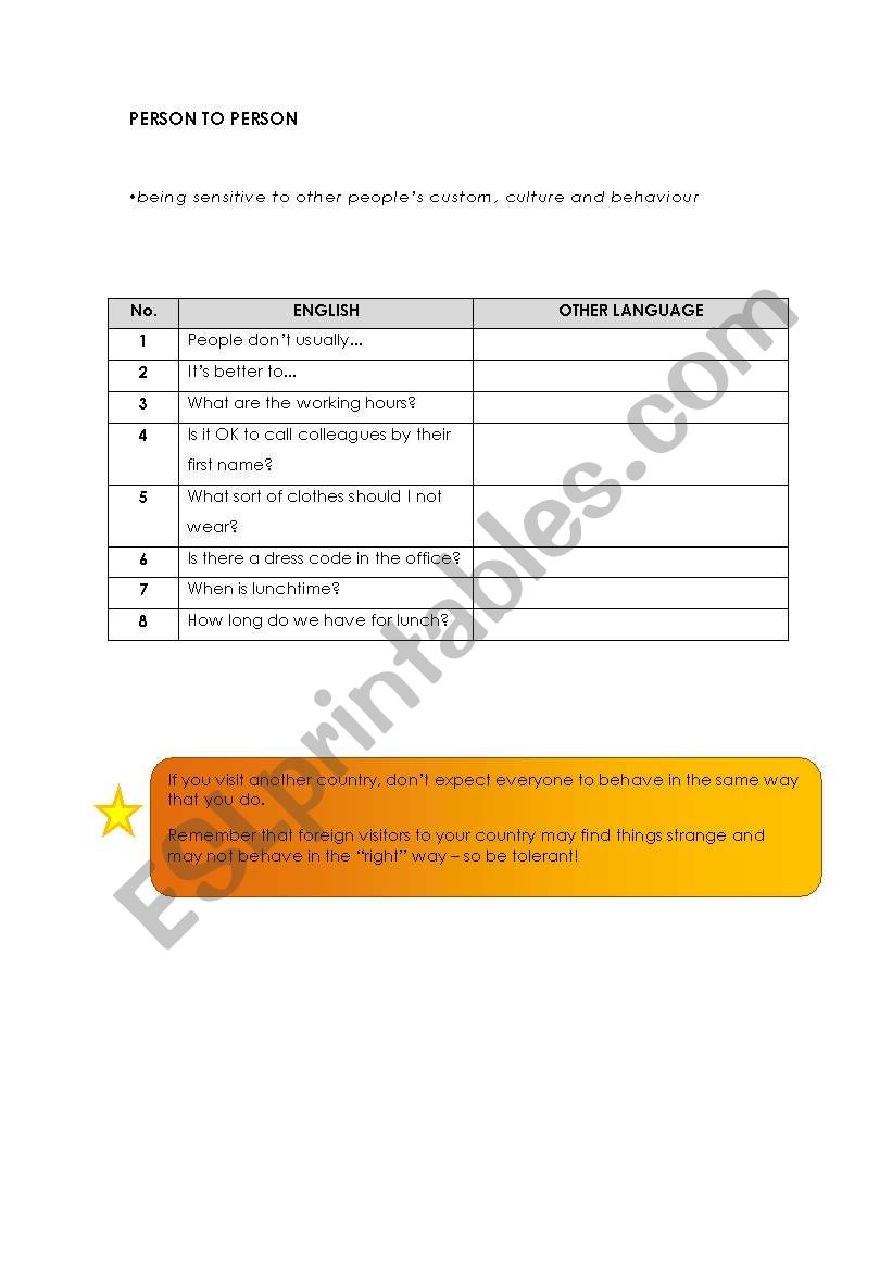 expressions in business worksheet