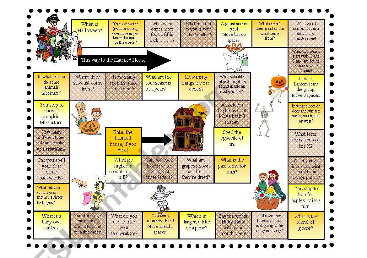 Halloween Game worksheet