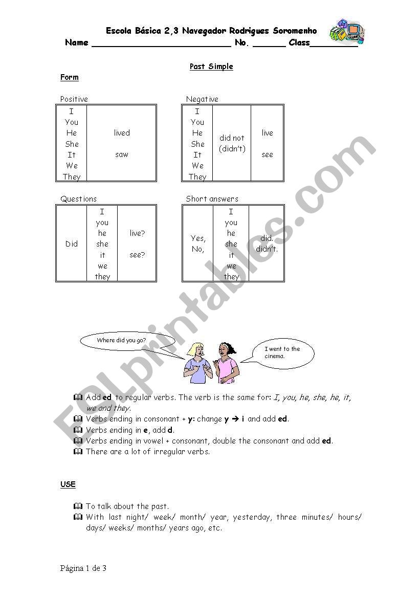 Past Simple worksheet