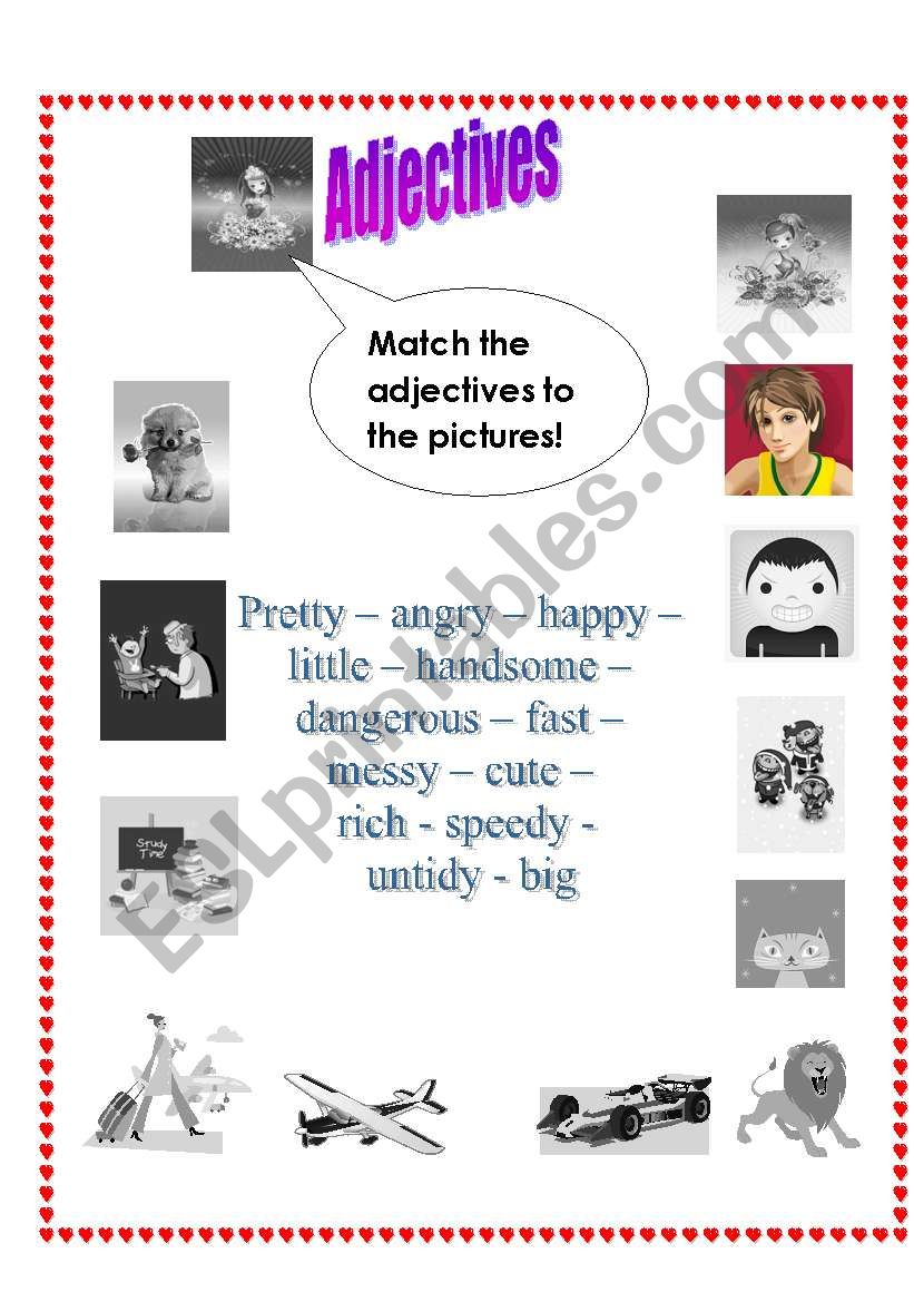 adjectives worksheet