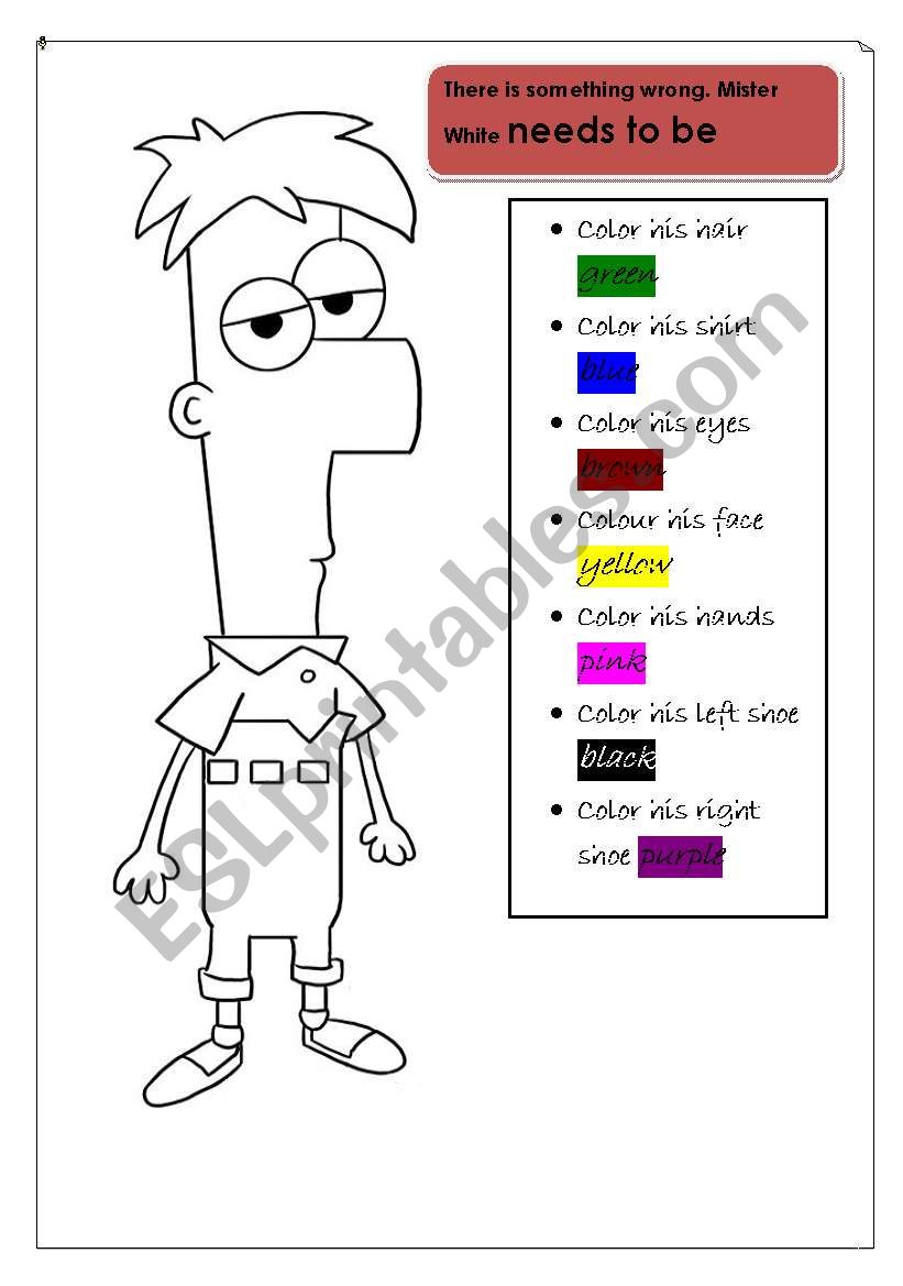 Color the picture  worksheet