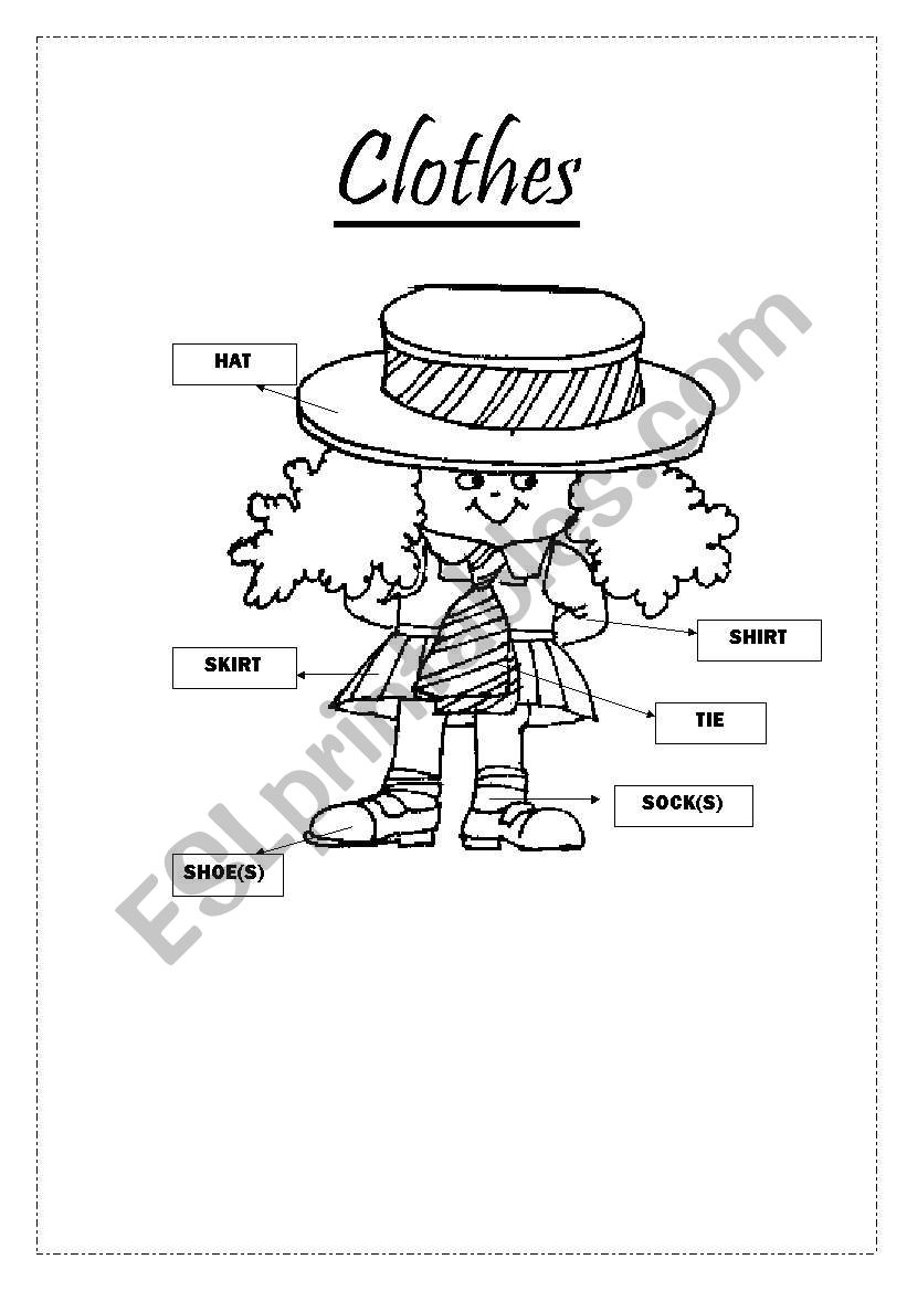 clothes worksheet