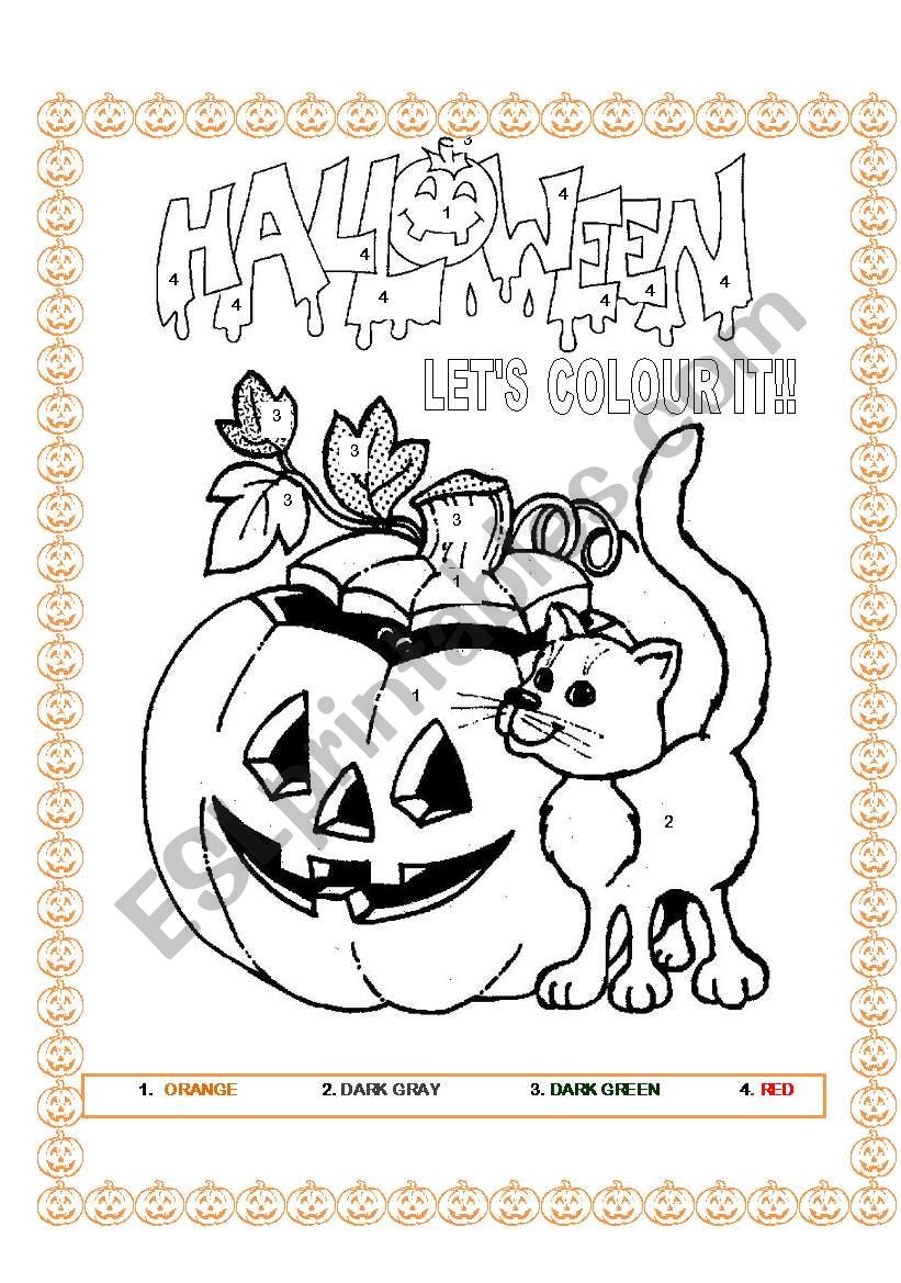 HALLOWEEN - LETS COLOUR IT!!!