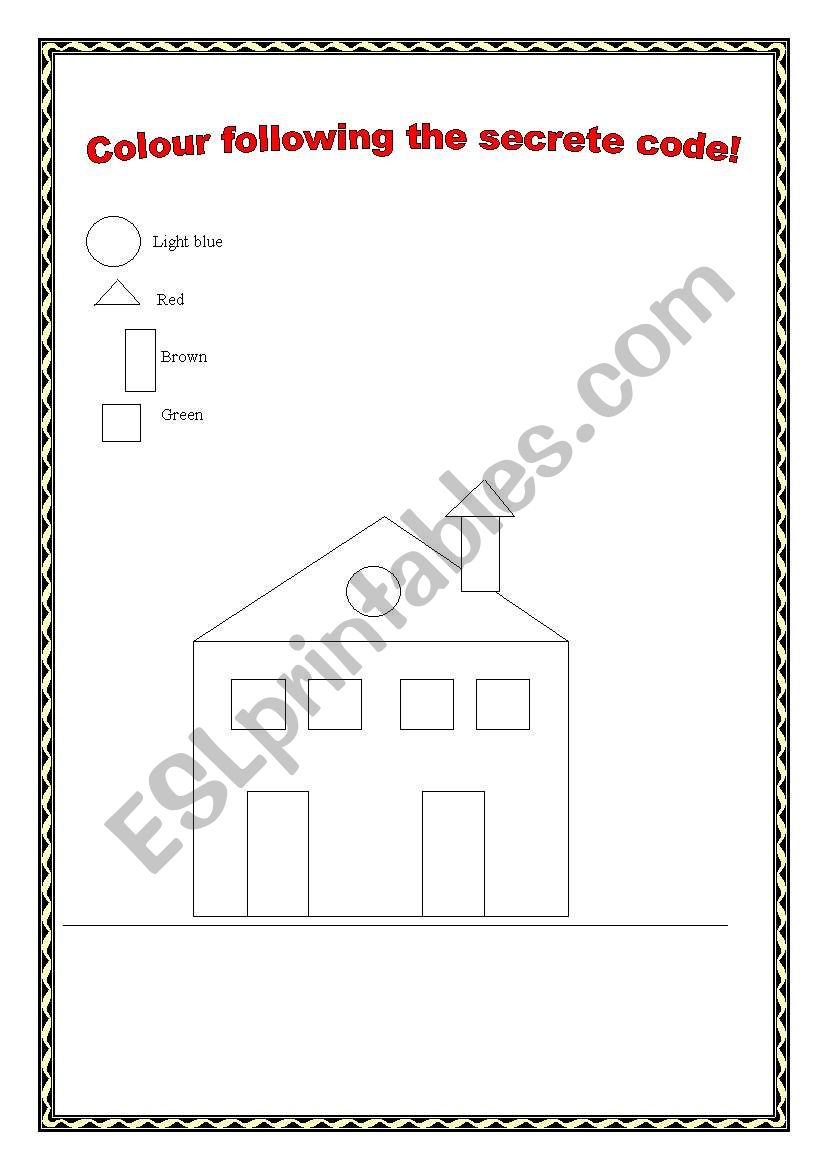 colours and shapes worksheet