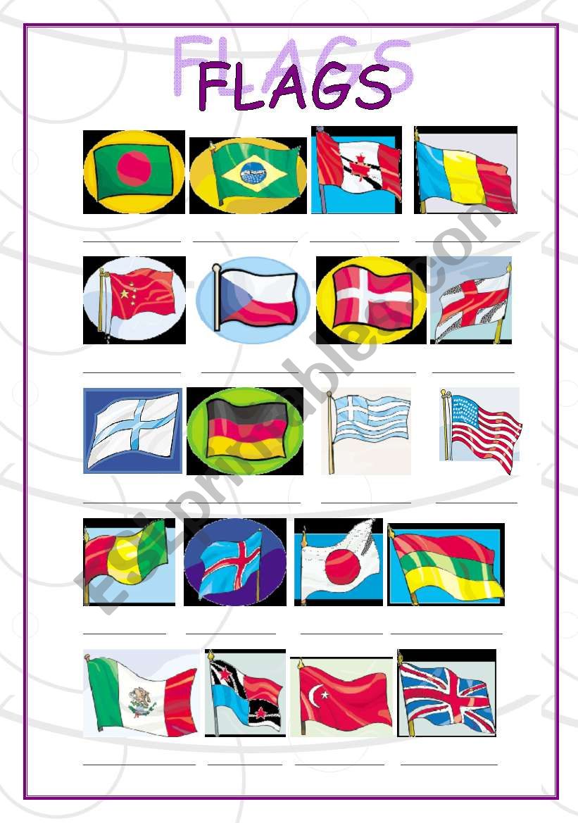 FLAGS worksheet