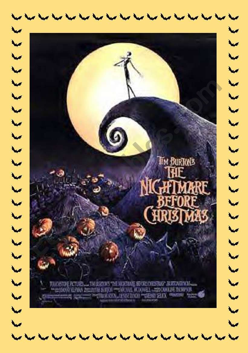 THE NIGHTMARE BEFORE CHRISTMAS - MOVIE ACTIVITIES FOR HALLOWEEN (part 1)