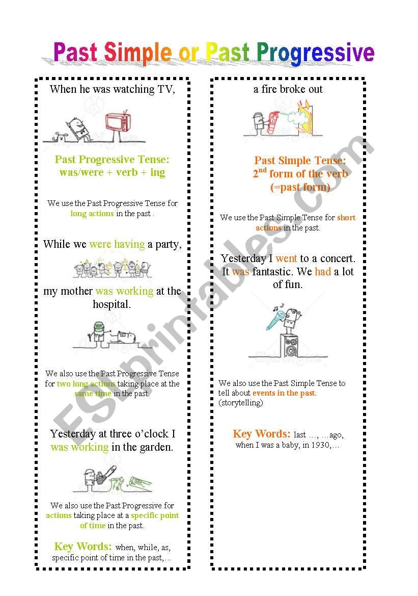 past-simple-or-past-progressive-2-pages-esl-worksheet-by-kiru