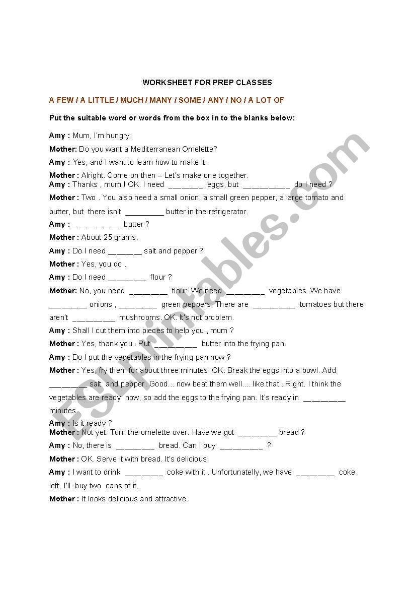 quantfers worksheet