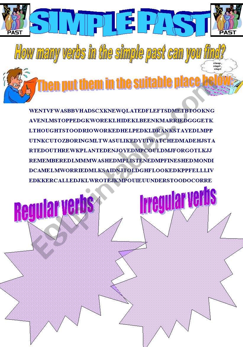 Review  regular and irregular verbs