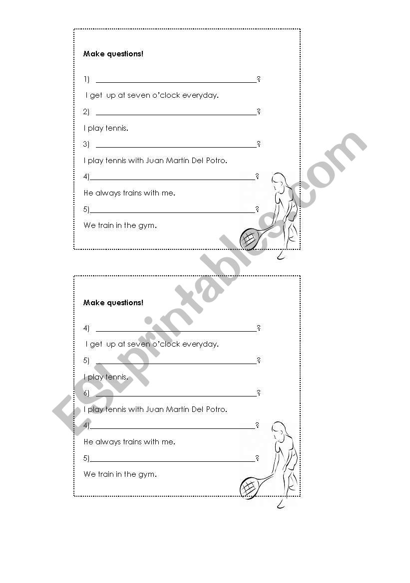 Simple Present questions practice