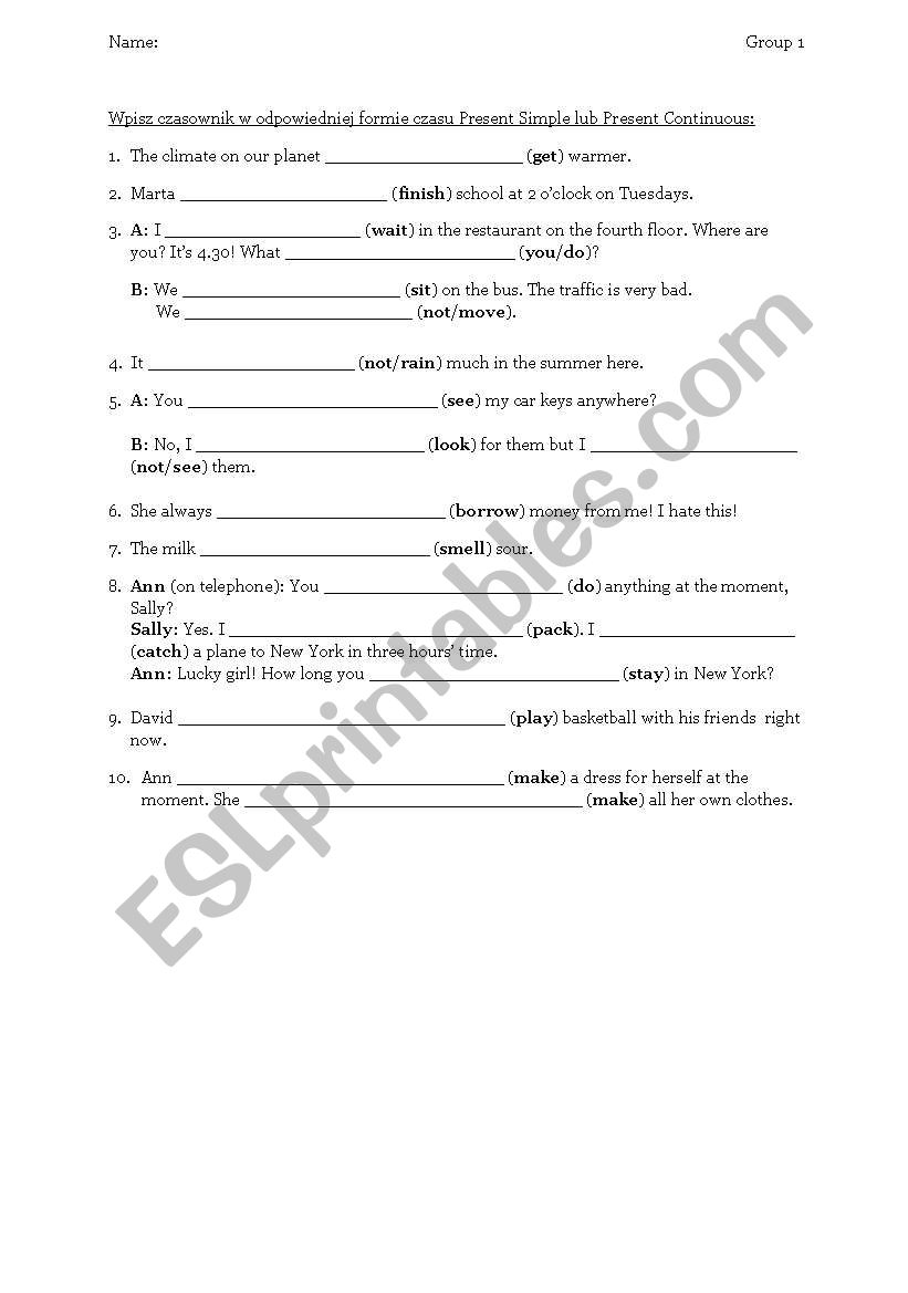 Test worksheet
