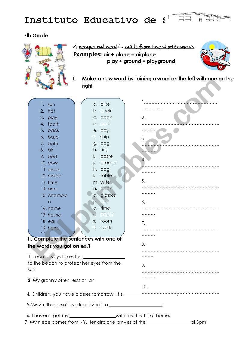 Compound Words worksheet