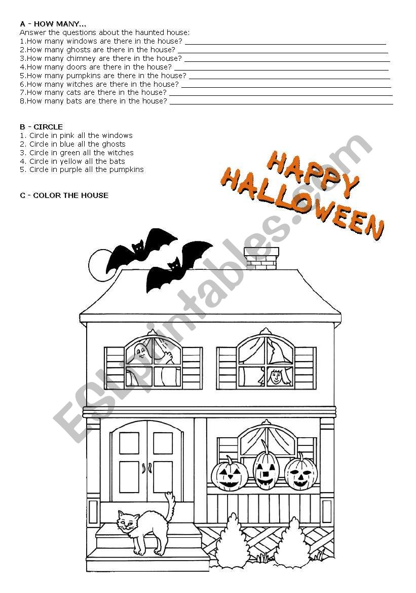 Happy Halloween worksheet