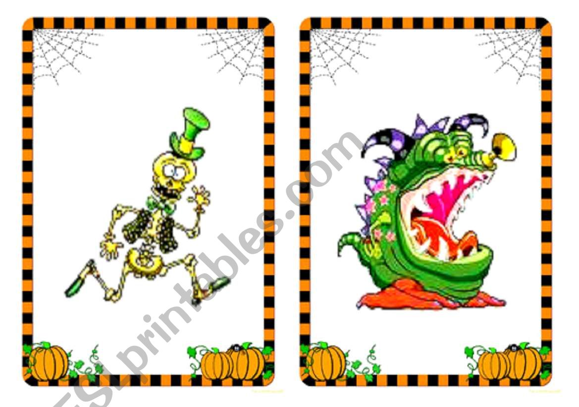 Halloween flashcards and word cards (4/4)
