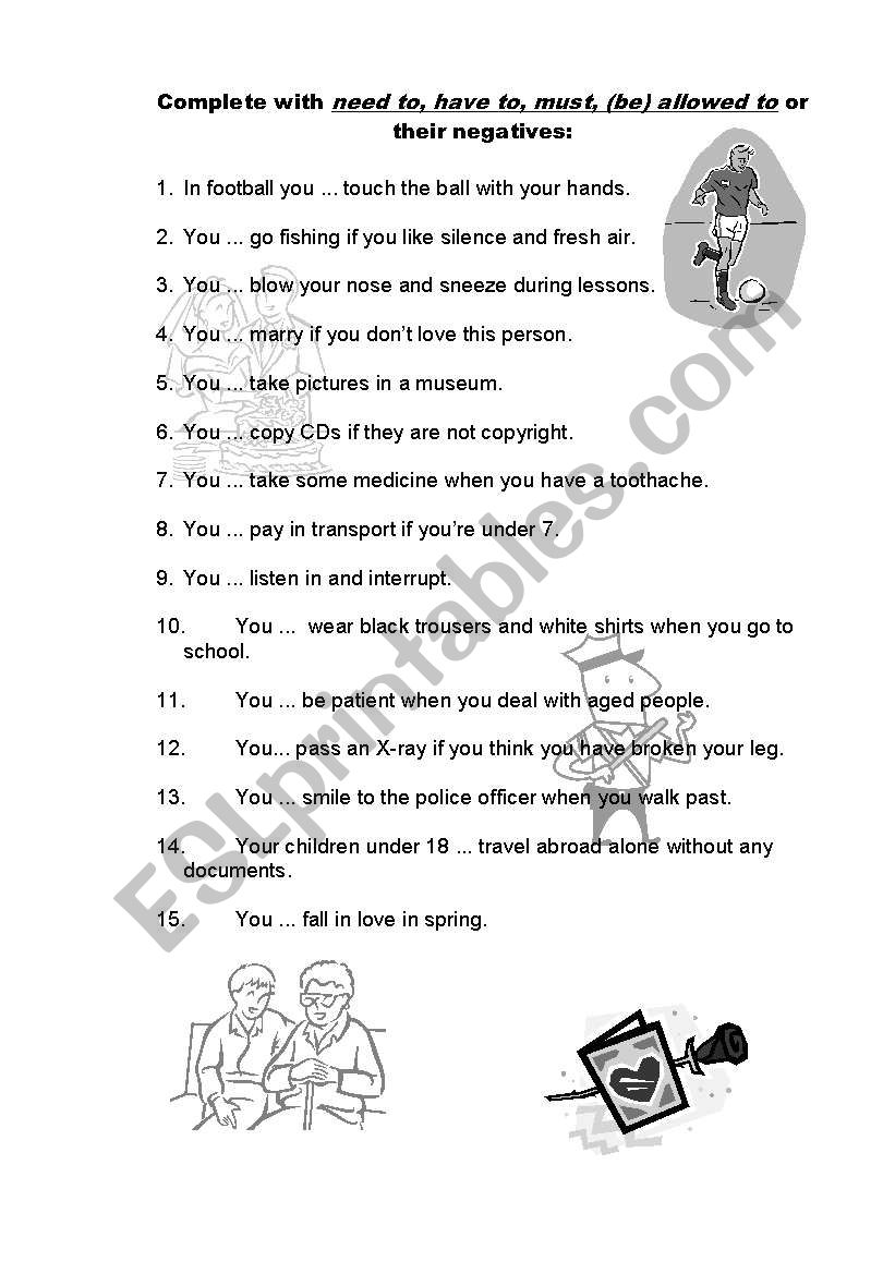 modal verbs worksheet