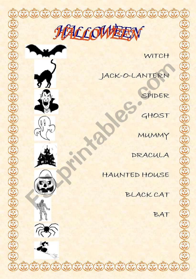 HALLOWEEN worksheet