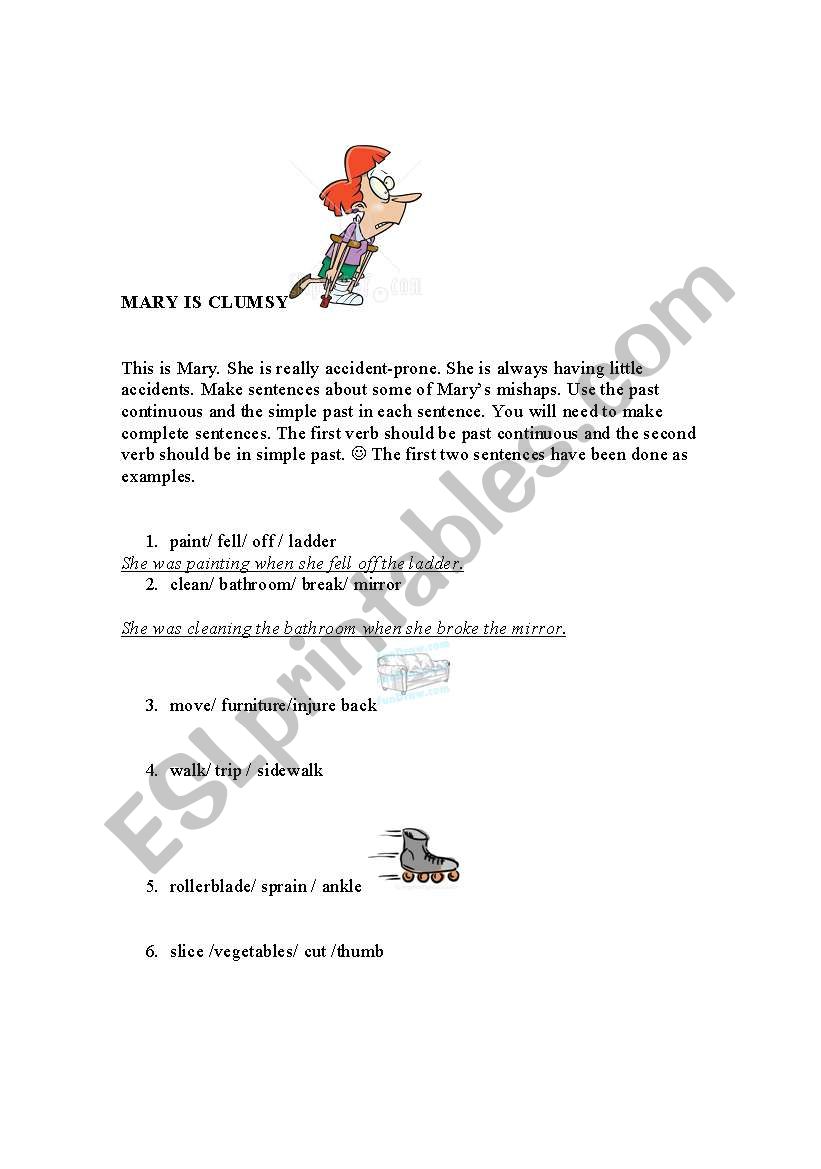 Past Continuous worksheet