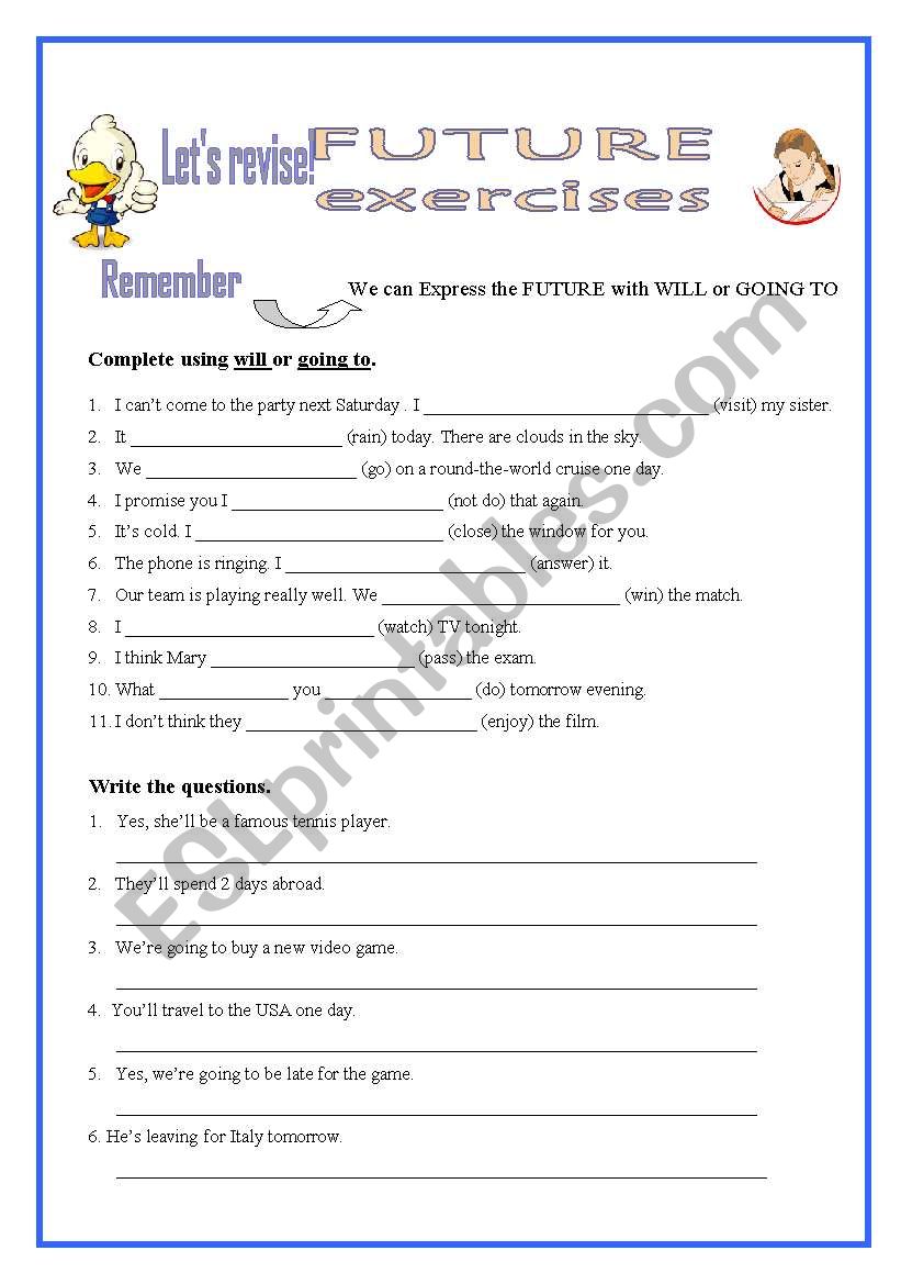 Future worksheet