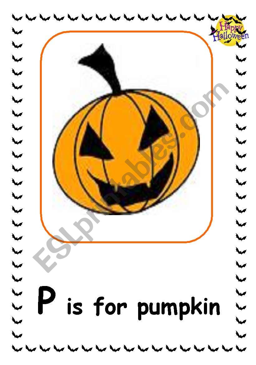 Halloween Flashcards worksheet