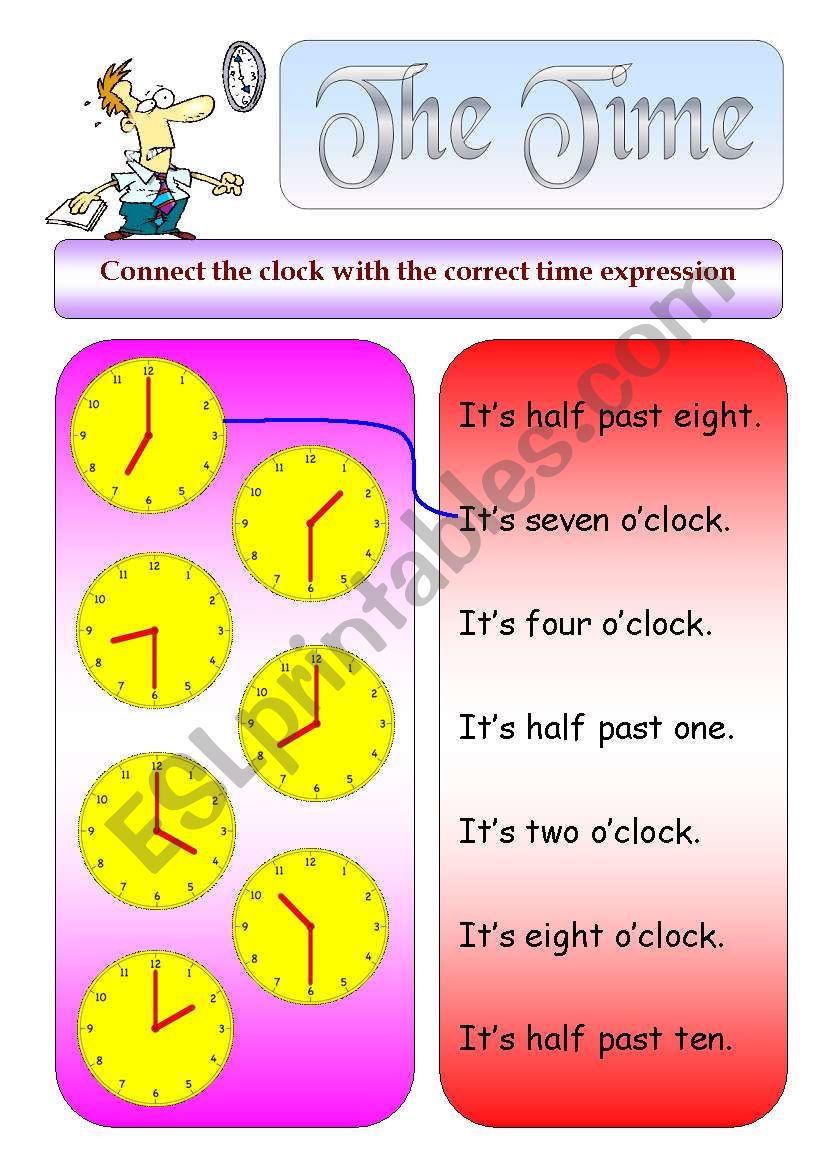 The Time worksheet