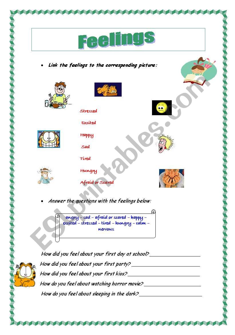 FEELINGS worksheet
