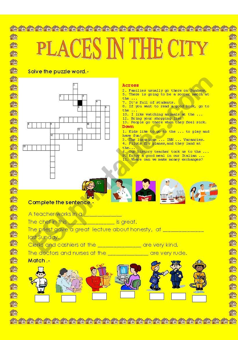 MY CITY! worksheet