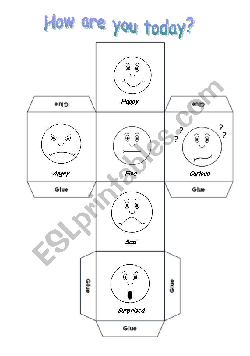 Emotions and feelings worksheet