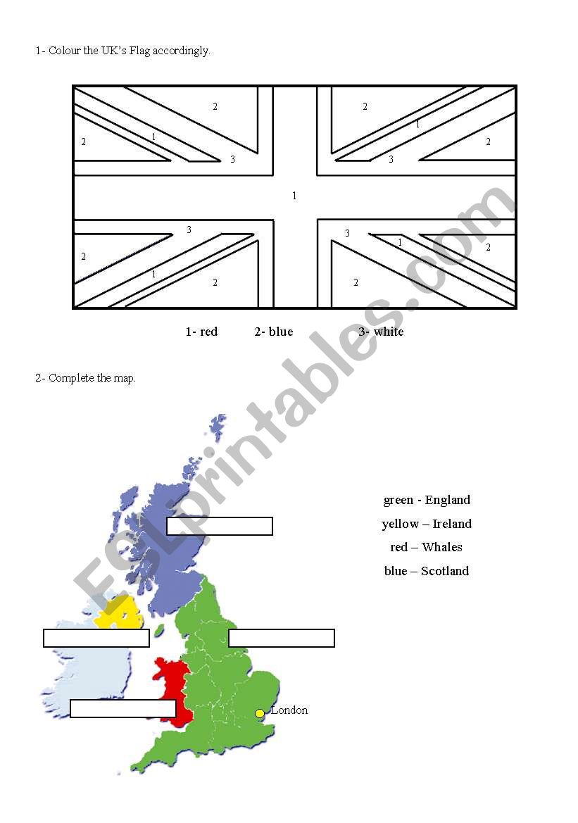 The UK worksheet