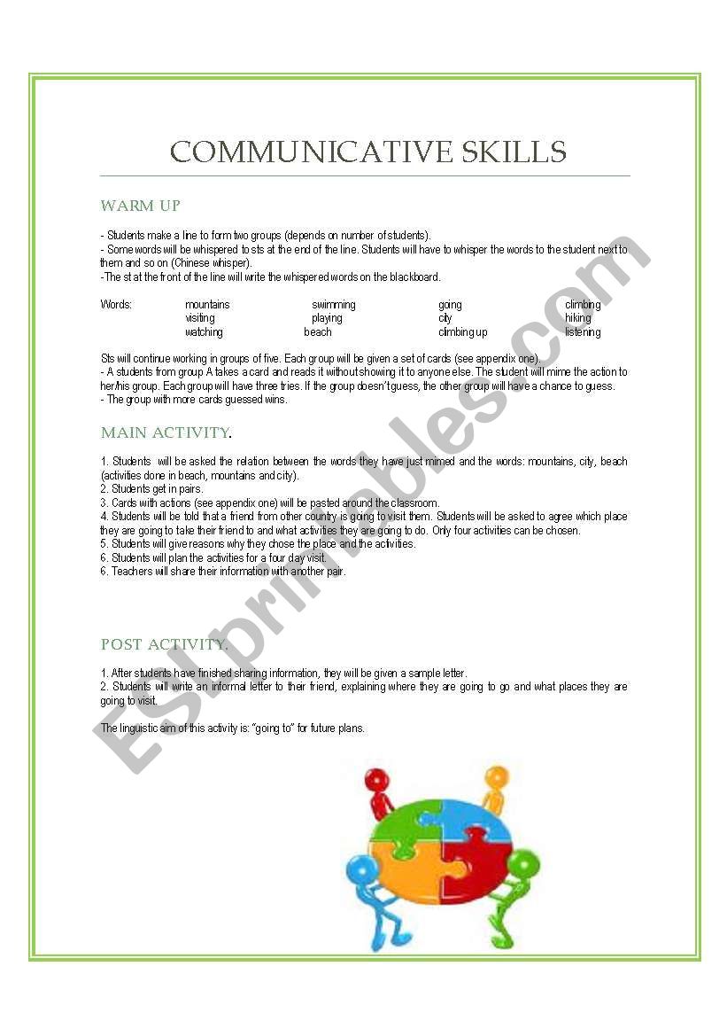 Worksheets For Communicative English