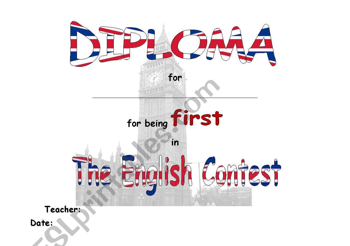 Diploma worksheet