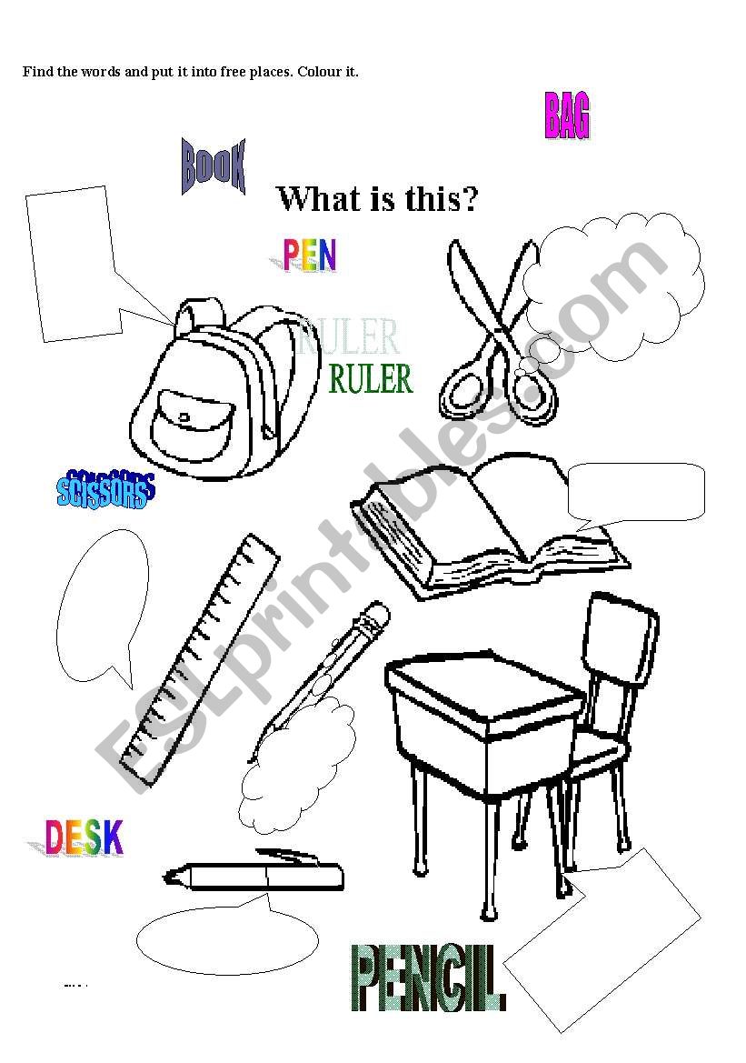 Clasroom worksheet