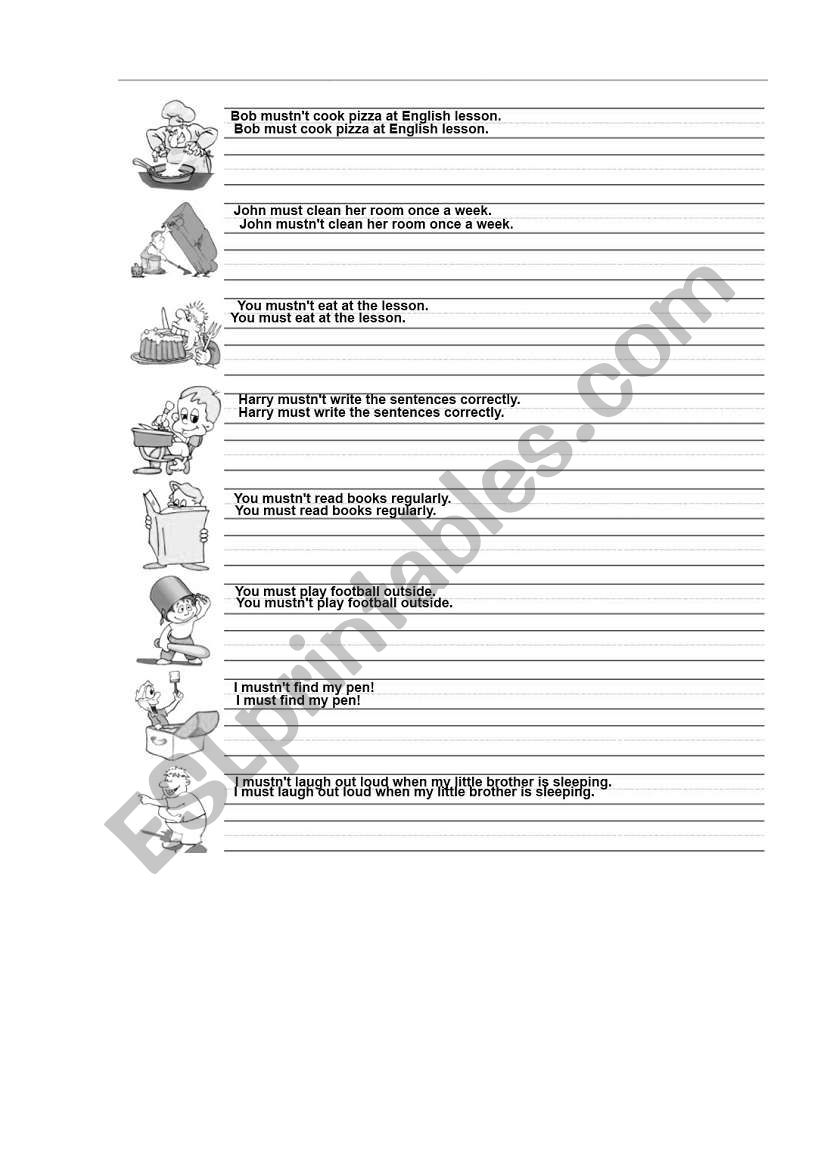 Modal Verb MUST - true or false