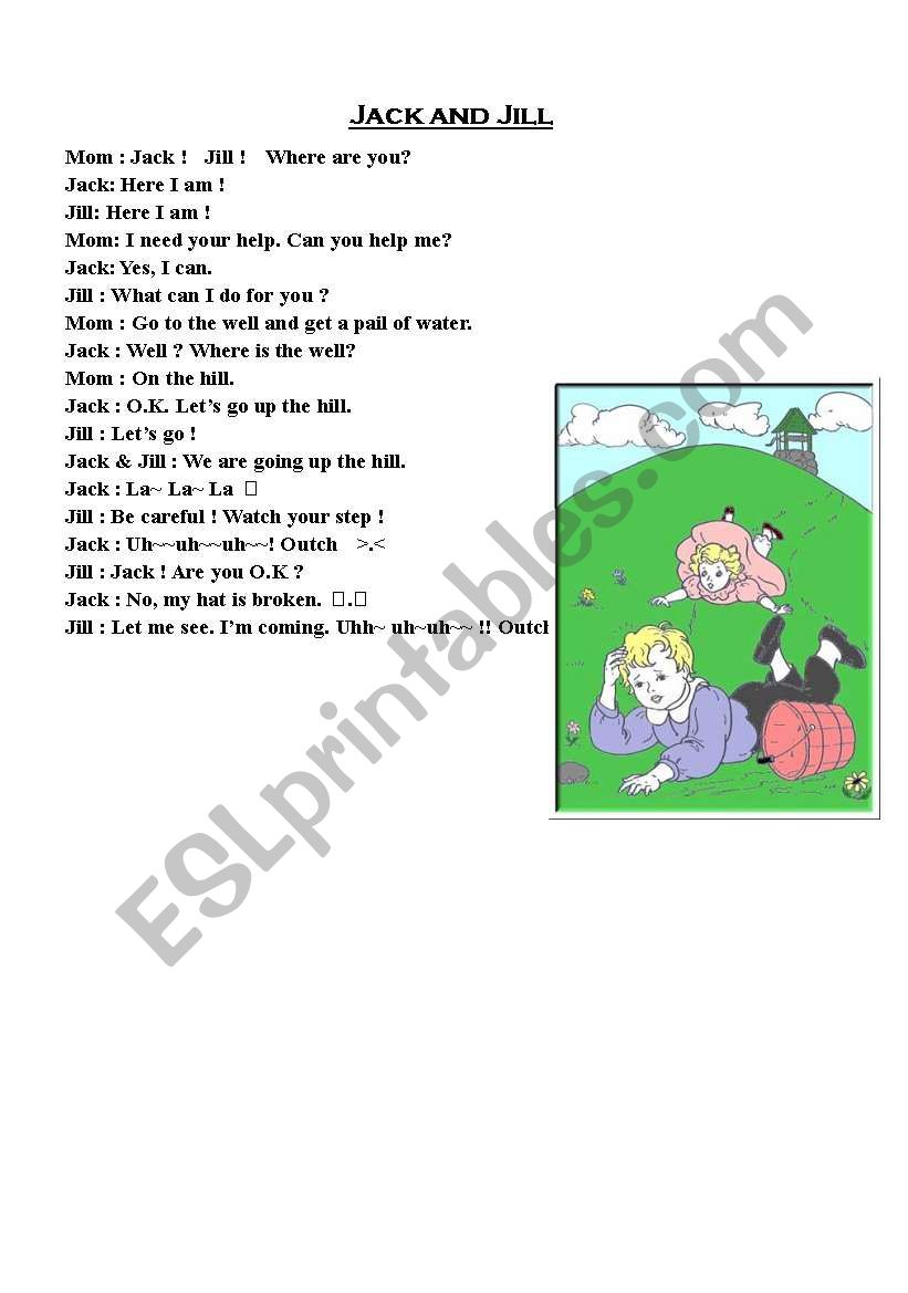 Jack & Jill (Role play script)