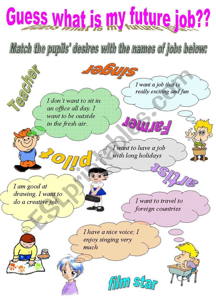 pupils desires and hobbies  worksheet