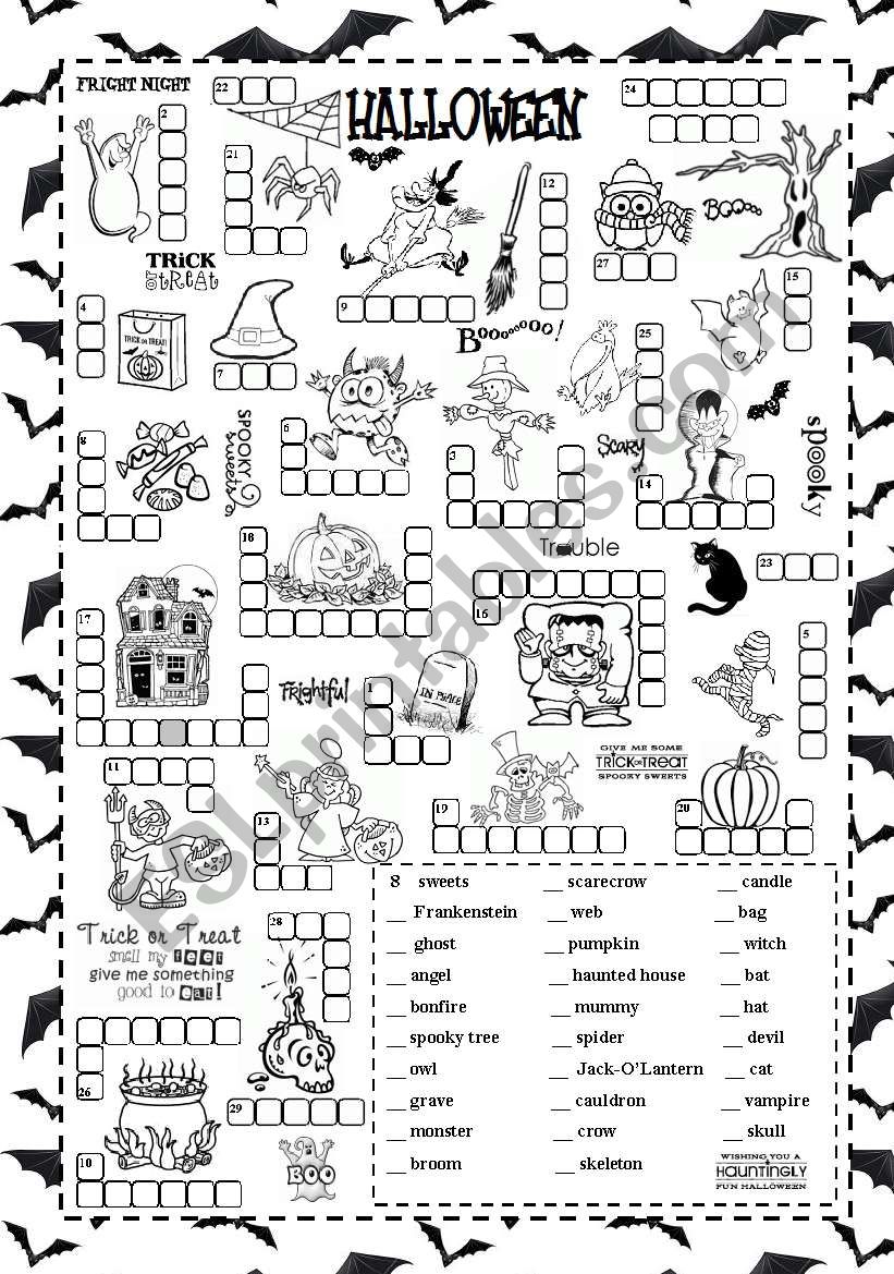 Halloween  worksheet