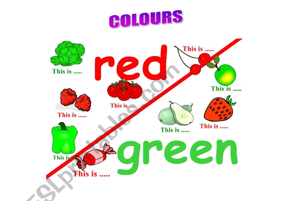 Colour I. worksheet