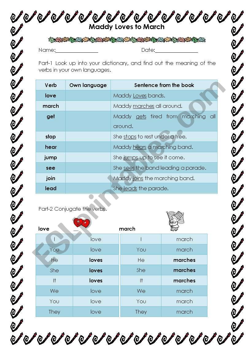 Simple present-Third person singular