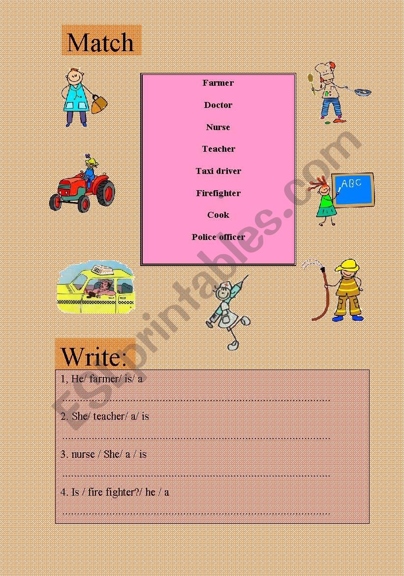 Jobs worksheet