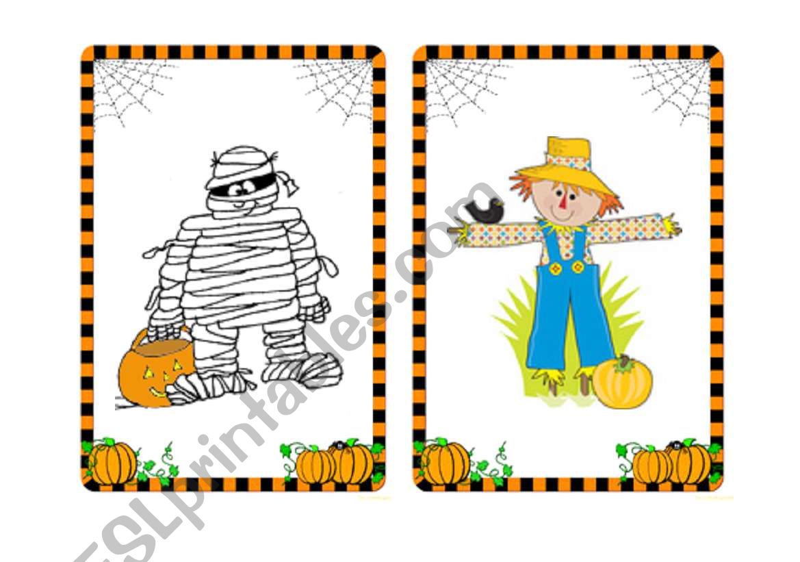 Halloween flashcards and word cards (5/7)