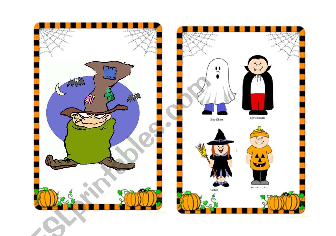 Halloween flashcards and word cards (6/7)