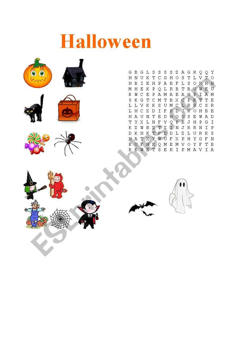 Halloween Jigsaw worksheet